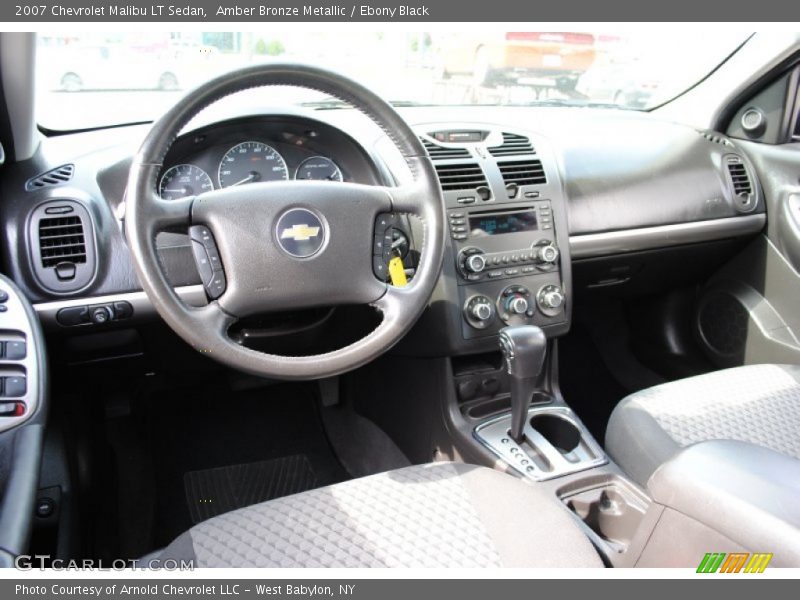 Amber Bronze Metallic / Ebony Black 2007 Chevrolet Malibu LT Sedan