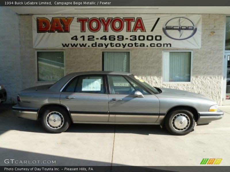 Campagne Beige Metallic / Pewter 1994 Buick LeSabre Limited