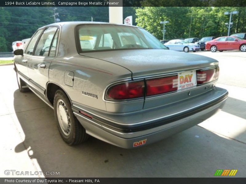 Campagne Beige Metallic / Pewter 1994 Buick LeSabre Limited