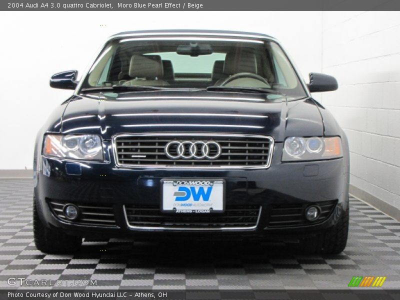 Moro Blue Pearl Effect / Beige 2004 Audi A4 3.0 quattro Cabriolet