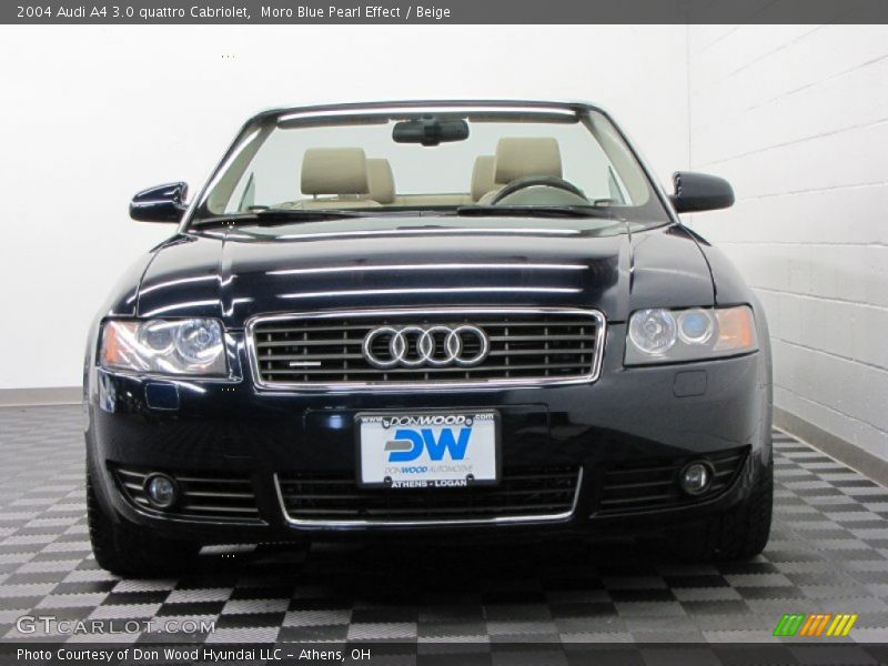 Moro Blue Pearl Effect / Beige 2004 Audi A4 3.0 quattro Cabriolet