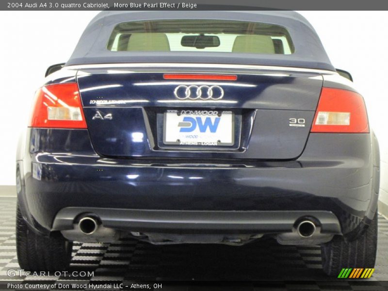 Moro Blue Pearl Effect / Beige 2004 Audi A4 3.0 quattro Cabriolet