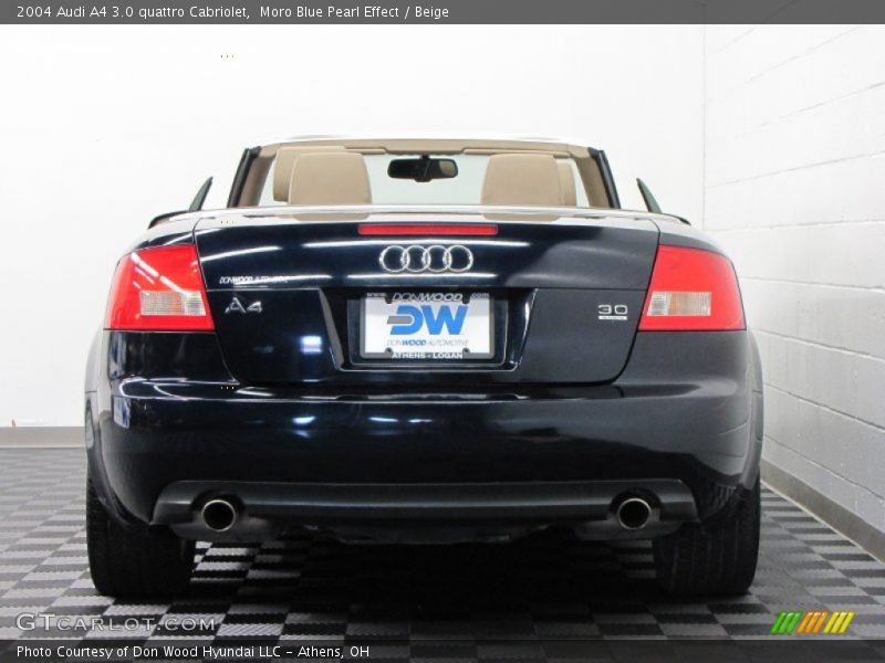 Moro Blue Pearl Effect / Beige 2004 Audi A4 3.0 quattro Cabriolet