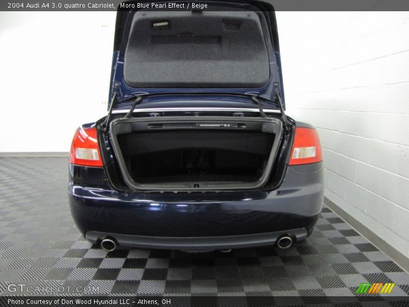 Moro Blue Pearl Effect / Beige 2004 Audi A4 3.0 quattro Cabriolet