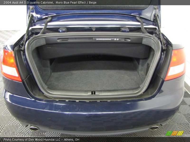 Moro Blue Pearl Effect / Beige 2004 Audi A4 3.0 quattro Cabriolet