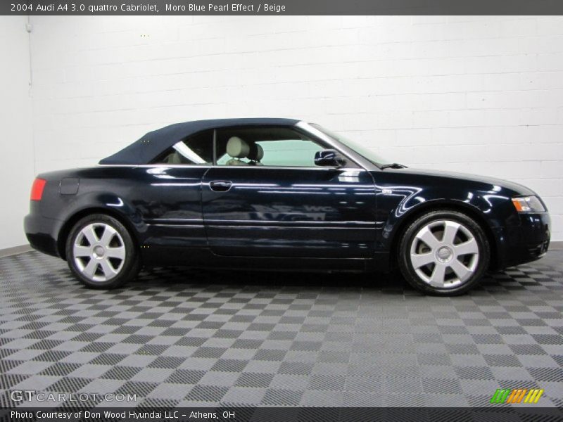 Moro Blue Pearl Effect / Beige 2004 Audi A4 3.0 quattro Cabriolet