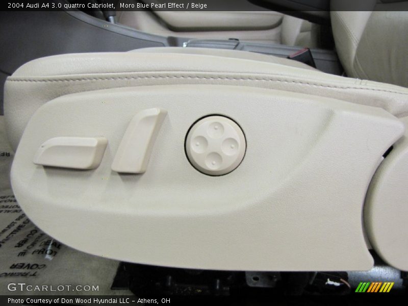 Moro Blue Pearl Effect / Beige 2004 Audi A4 3.0 quattro Cabriolet