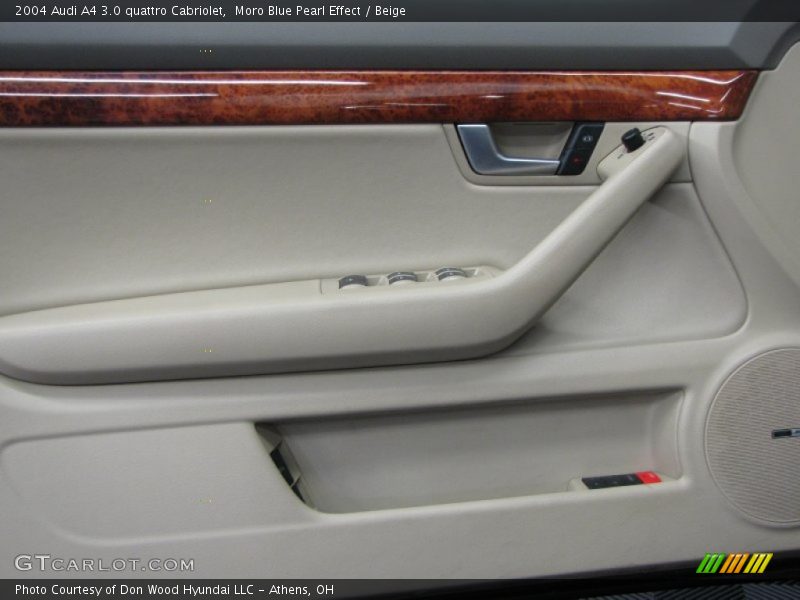 Moro Blue Pearl Effect / Beige 2004 Audi A4 3.0 quattro Cabriolet