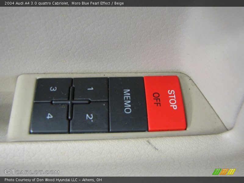 Moro Blue Pearl Effect / Beige 2004 Audi A4 3.0 quattro Cabriolet
