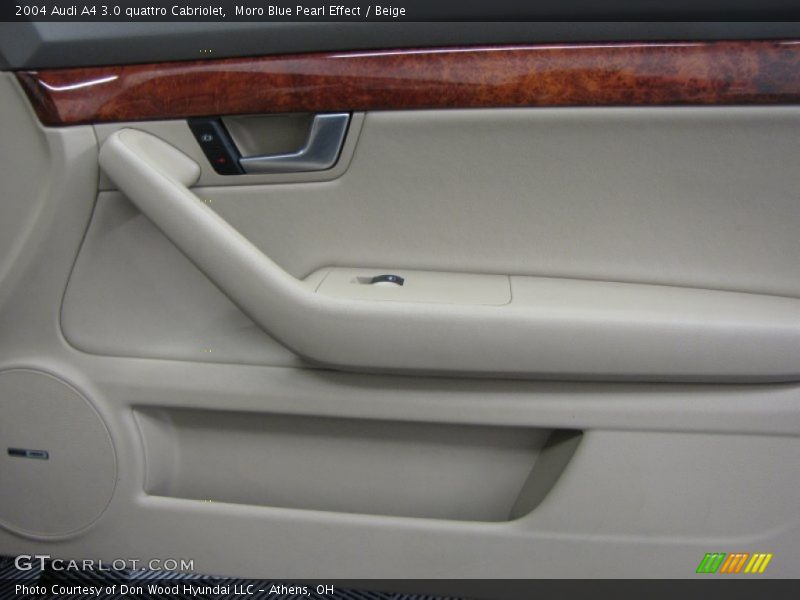 Moro Blue Pearl Effect / Beige 2004 Audi A4 3.0 quattro Cabriolet