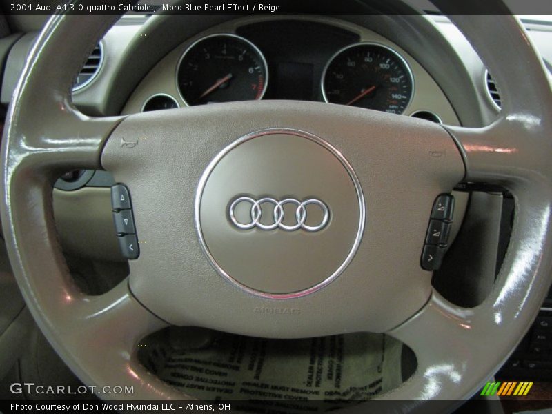 Moro Blue Pearl Effect / Beige 2004 Audi A4 3.0 quattro Cabriolet