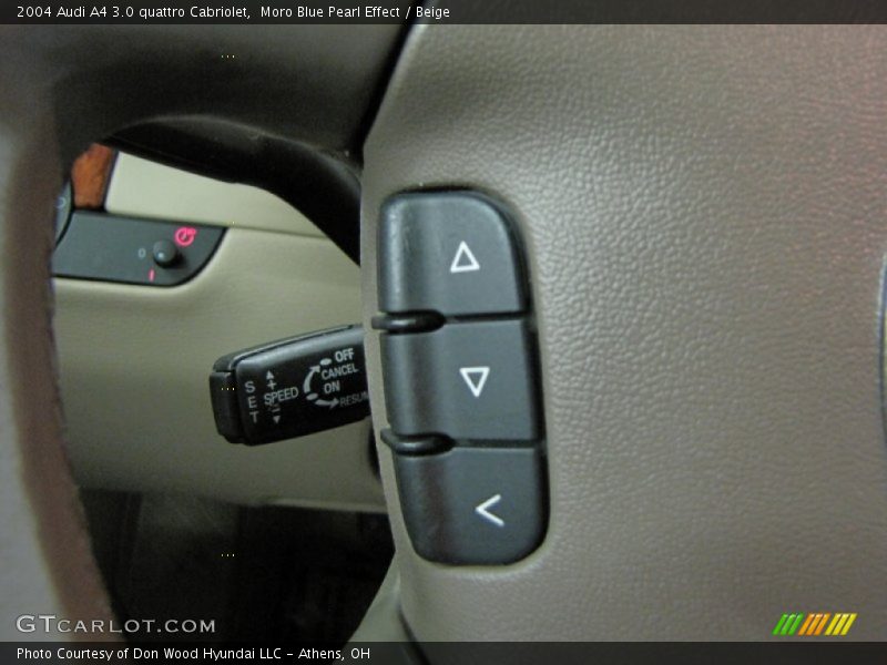 Moro Blue Pearl Effect / Beige 2004 Audi A4 3.0 quattro Cabriolet