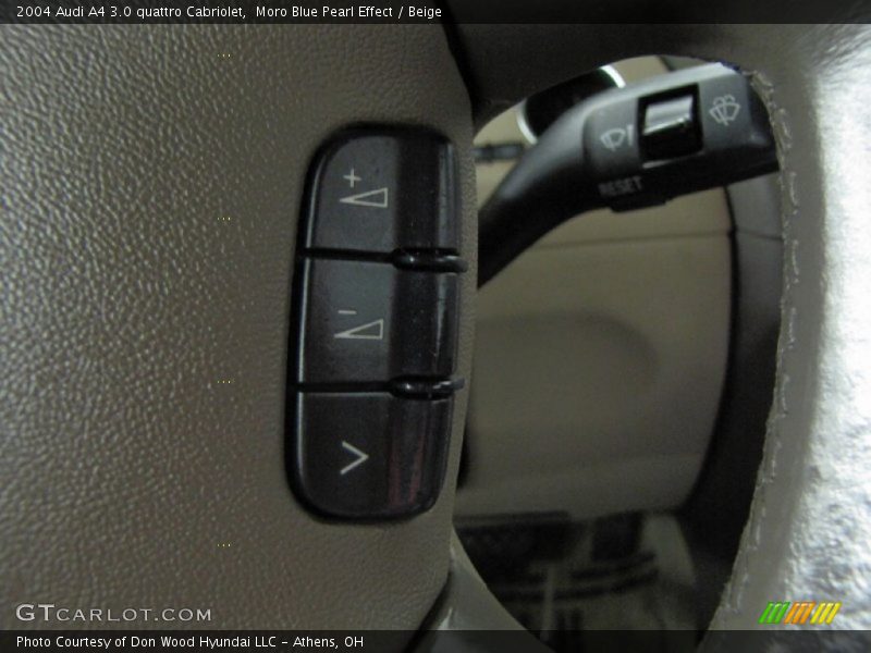 Moro Blue Pearl Effect / Beige 2004 Audi A4 3.0 quattro Cabriolet