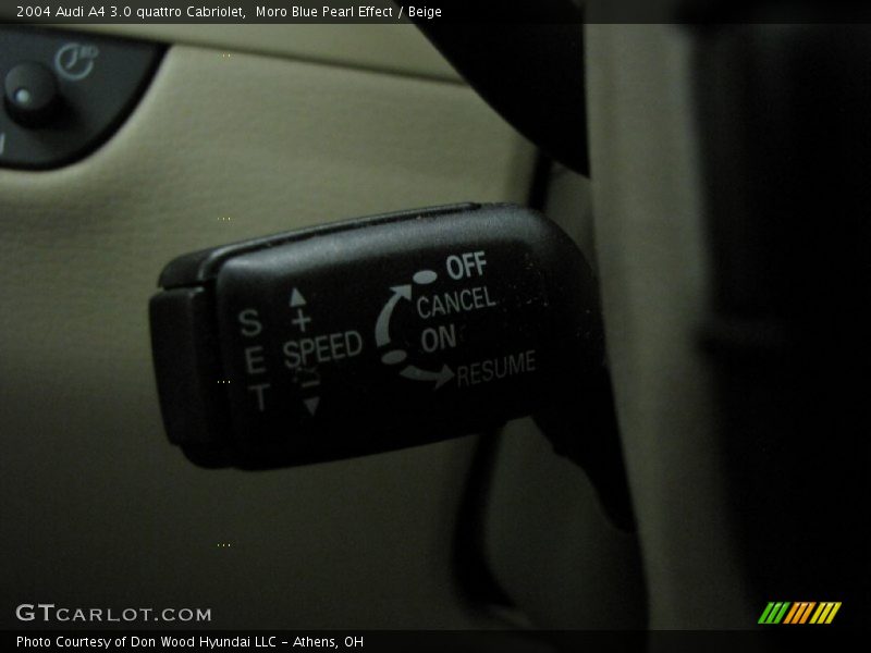 Moro Blue Pearl Effect / Beige 2004 Audi A4 3.0 quattro Cabriolet