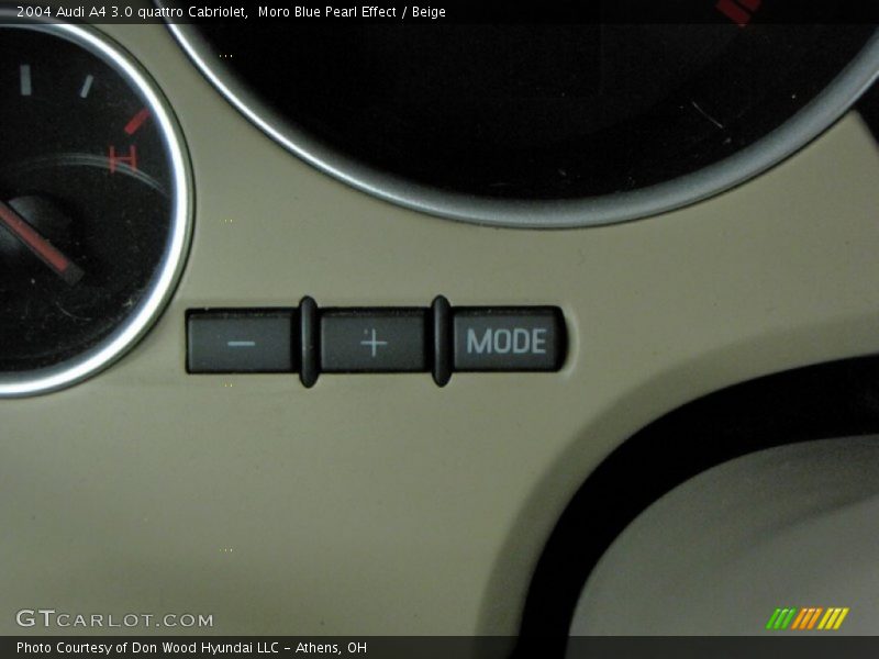 Moro Blue Pearl Effect / Beige 2004 Audi A4 3.0 quattro Cabriolet