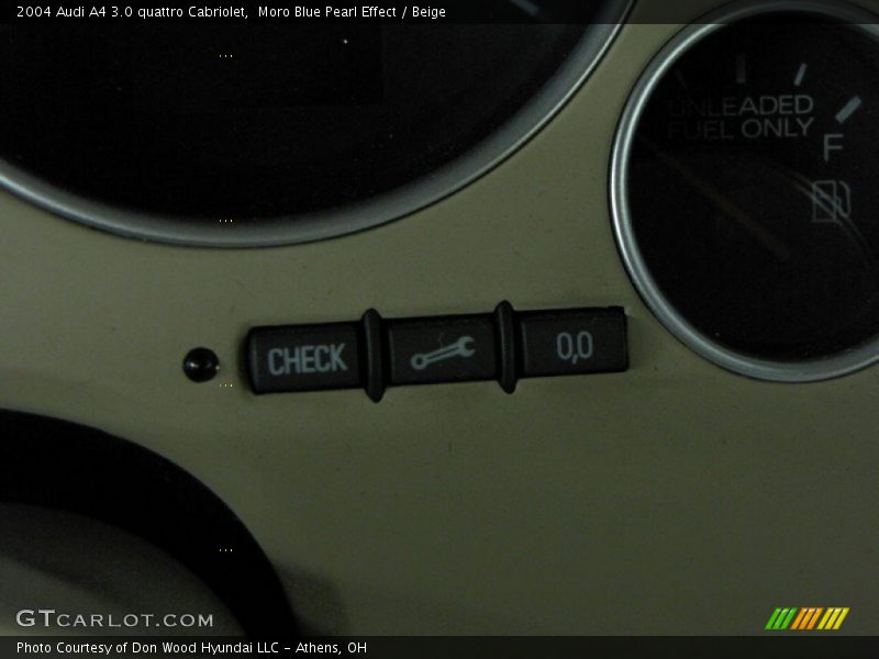 Moro Blue Pearl Effect / Beige 2004 Audi A4 3.0 quattro Cabriolet