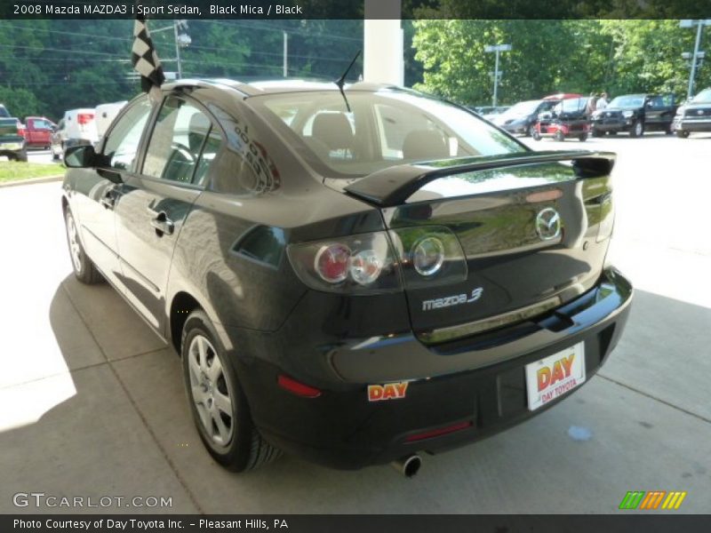 Black Mica / Black 2008 Mazda MAZDA3 i Sport Sedan