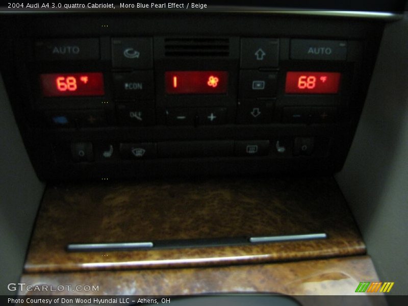 Moro Blue Pearl Effect / Beige 2004 Audi A4 3.0 quattro Cabriolet