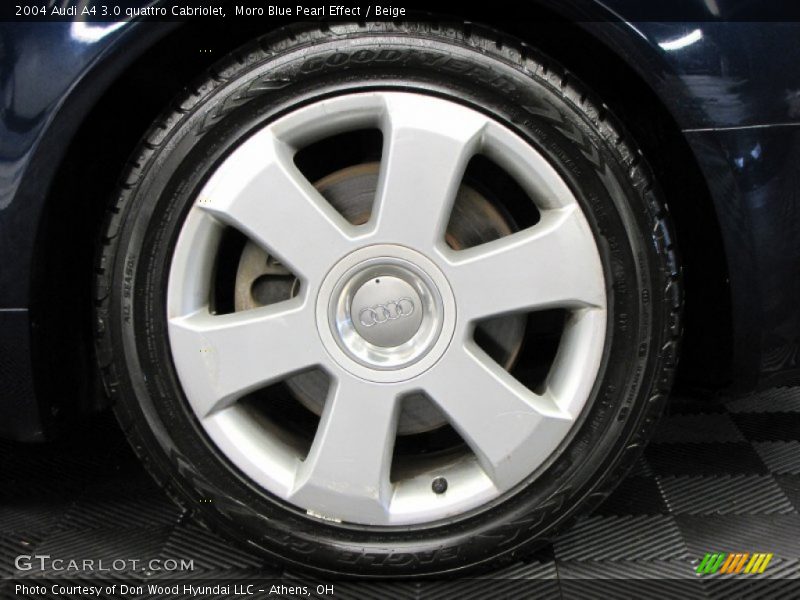 Moro Blue Pearl Effect / Beige 2004 Audi A4 3.0 quattro Cabriolet
