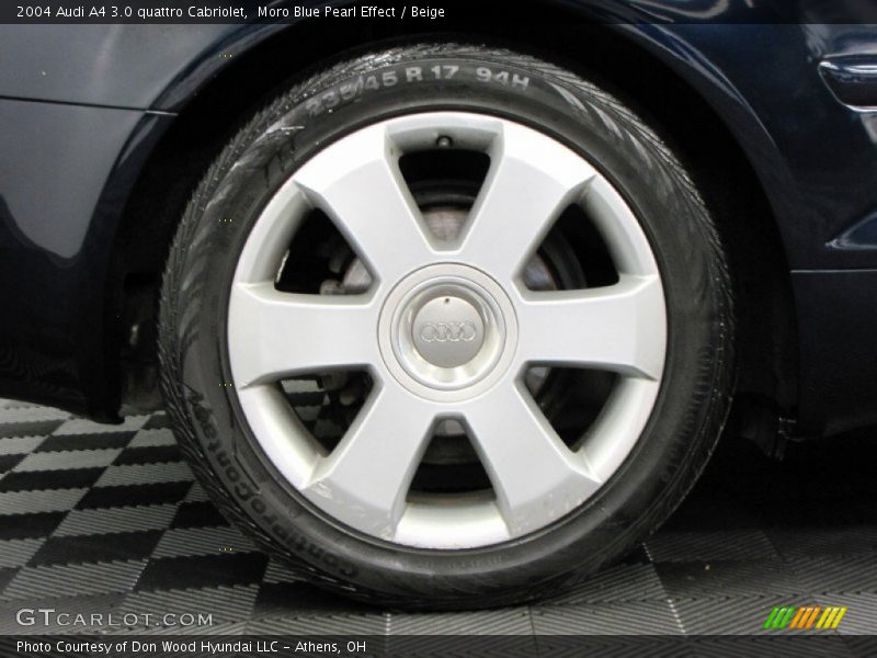 Moro Blue Pearl Effect / Beige 2004 Audi A4 3.0 quattro Cabriolet