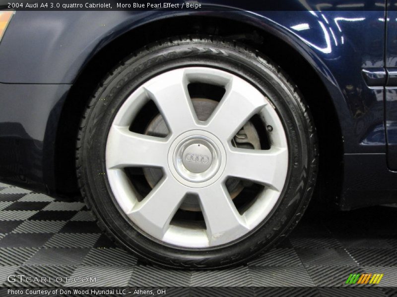 Moro Blue Pearl Effect / Beige 2004 Audi A4 3.0 quattro Cabriolet
