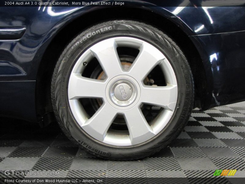 Moro Blue Pearl Effect / Beige 2004 Audi A4 3.0 quattro Cabriolet