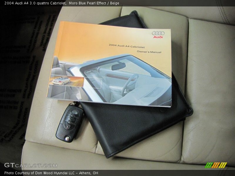 Moro Blue Pearl Effect / Beige 2004 Audi A4 3.0 quattro Cabriolet
