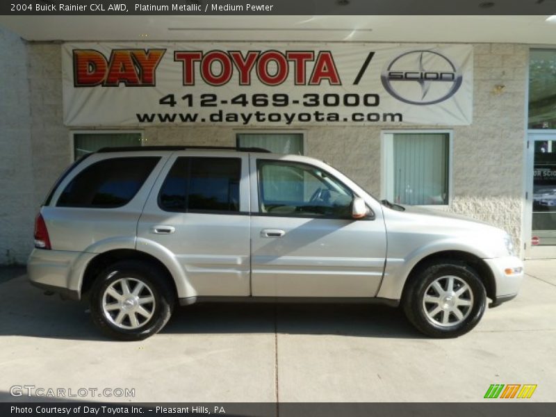 Platinum Metallic / Medium Pewter 2004 Buick Rainier CXL AWD