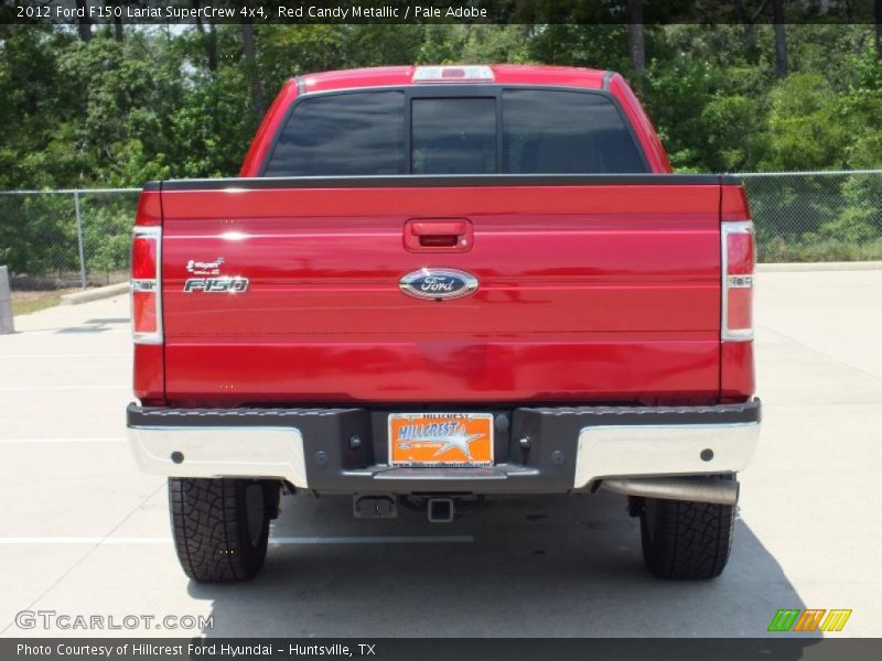 Red Candy Metallic / Pale Adobe 2012 Ford F150 Lariat SuperCrew 4x4