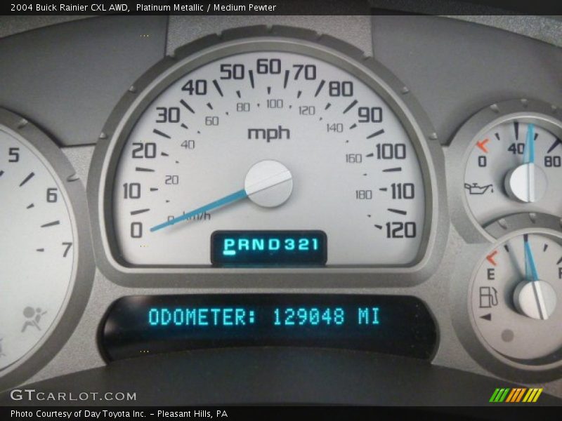 Platinum Metallic / Medium Pewter 2004 Buick Rainier CXL AWD