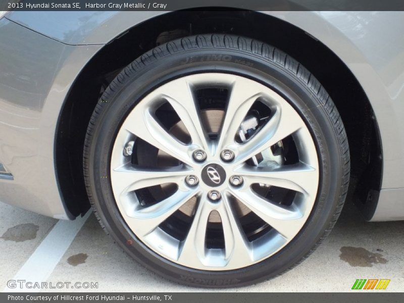 Harbor Gray Metallic / Gray 2013 Hyundai Sonata SE
