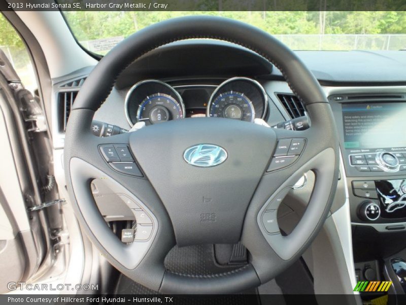 Harbor Gray Metallic / Gray 2013 Hyundai Sonata SE