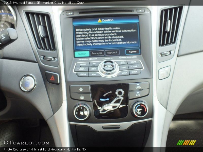 Harbor Gray Metallic / Gray 2013 Hyundai Sonata SE