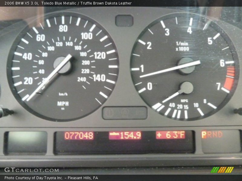 Toledo Blue Metallic / Truffle Brown Dakota Leather 2006 BMW X5 3.0i
