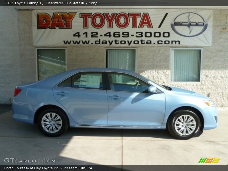 Clearwater Blue Metallic / Ivory 2012 Toyota Camry LE