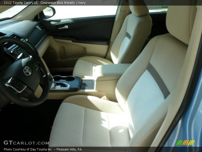 Clearwater Blue Metallic / Ivory 2012 Toyota Camry LE