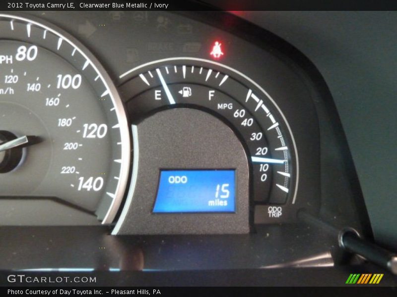 Clearwater Blue Metallic / Ivory 2012 Toyota Camry LE