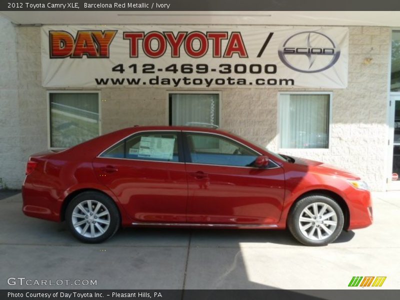 Barcelona Red Metallic / Ivory 2012 Toyota Camry XLE