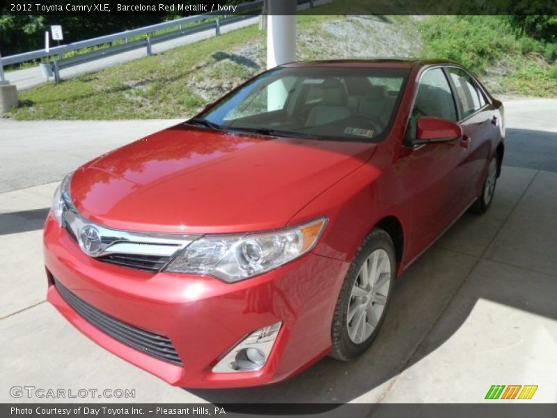 Barcelona Red Metallic / Ivory 2012 Toyota Camry XLE