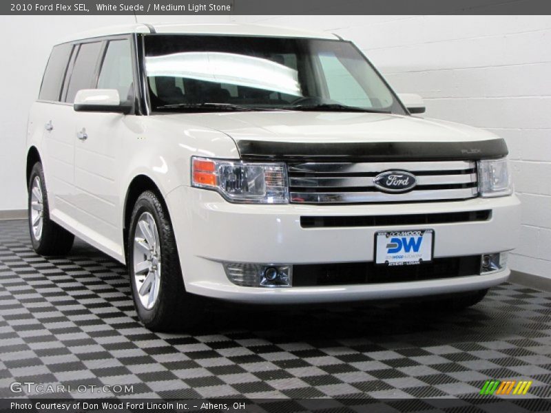 White Suede / Medium Light Stone 2010 Ford Flex SEL