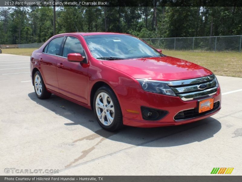 Red Candy Metallic / Charcoal Black 2012 Ford Fusion SE