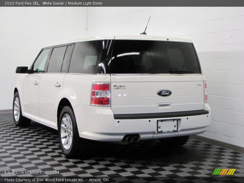 White Suede / Medium Light Stone 2010 Ford Flex SEL