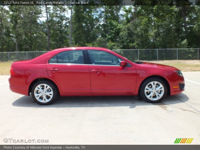 Red Candy Metallic / Charcoal Black 2012 Ford Fusion SE