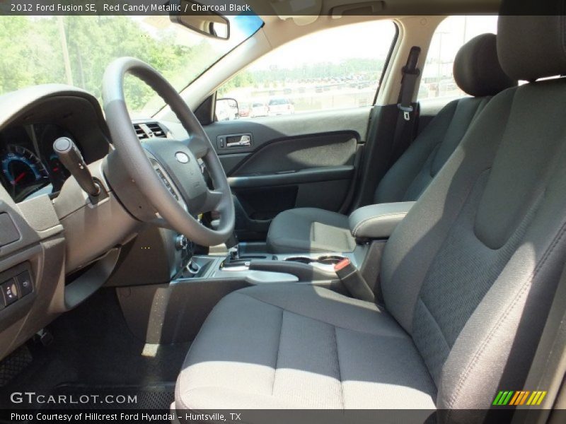 Red Candy Metallic / Charcoal Black 2012 Ford Fusion SE