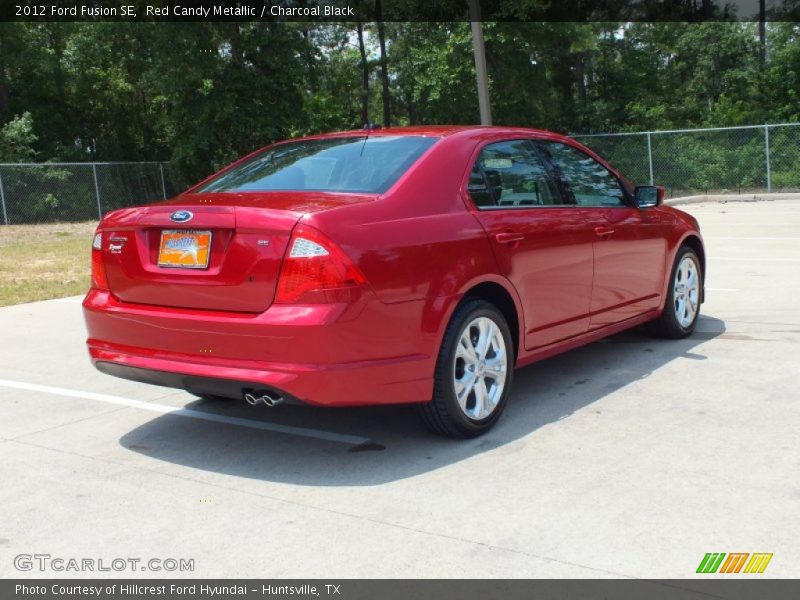 Red Candy Metallic / Charcoal Black 2012 Ford Fusion SE