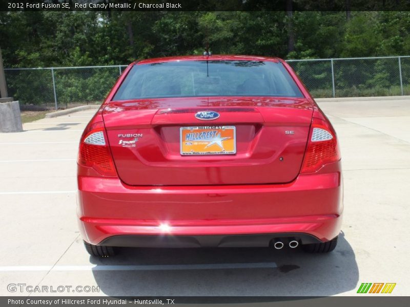 Red Candy Metallic / Charcoal Black 2012 Ford Fusion SE