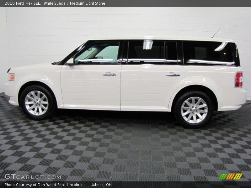 White Suede / Medium Light Stone 2010 Ford Flex SEL