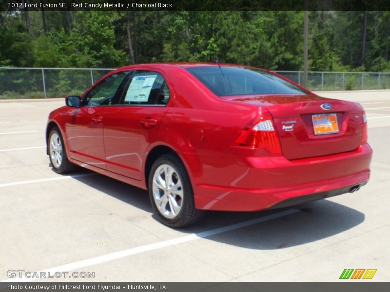 Red Candy Metallic / Charcoal Black 2012 Ford Fusion SE