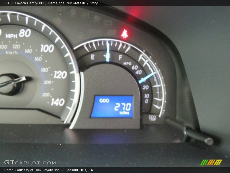 Barcelona Red Metallic / Ivory 2012 Toyota Camry XLE