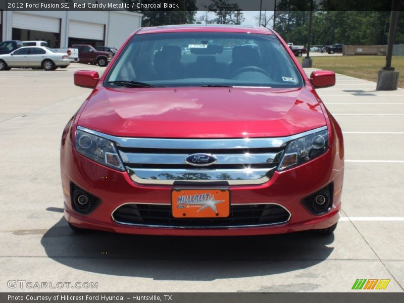 Red Candy Metallic / Charcoal Black 2012 Ford Fusion SE